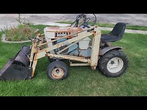 Sears SS15 garden tractor with Kwikway loader