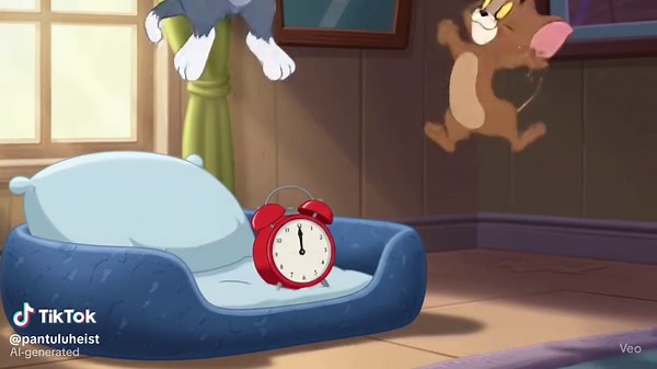 Jerry's Hilarious Alarm Clock Prank on Tom