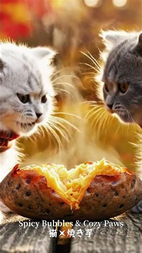 ほくほく音、子猫のぬくもり。｜Sweet Bites & Cozy Whiskers 🐱🐱🍠