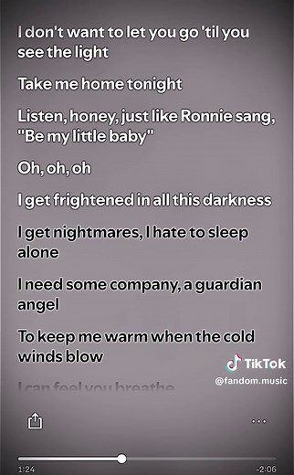 Take Me Home Tonight - Eddie Money Lyrics