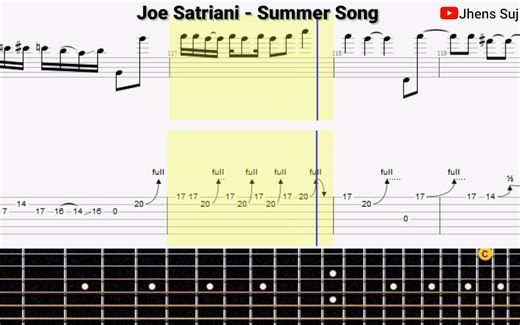 Joe Satriani - Summer Song [Guitar Tutorial With Tab]