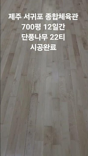 2026년 10월 전국체전 서귀포 종합체육관 단풍나무 22티 12일간 시공완료입니다~ #탄성마루 #탄성마루시공전문 #전국체전 #시공전문 #시공노하우 #jkinterior1