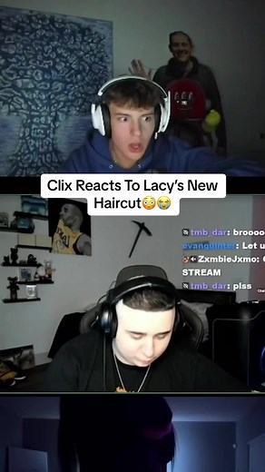 Clix Reacts To Lacy’s New Haircut😳😭 What Do You Guys Rate It 1-10? #clix #lacy #fortnite #fncs #twitch