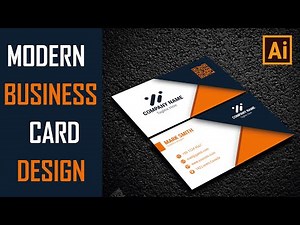 Modern business card design in adobe illustrator | business card design 2022 | Humaira design point