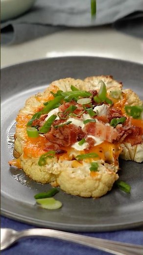 Loaded Baked Cauliflower Recipe!