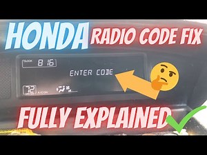 Honda Radio Code Solution