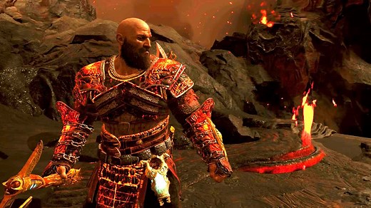 How to get the God of War fire armor of Muspelheim