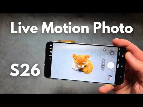 Samsung Galaxy S26 - Motion Photo ( Live Photo) How to Turn ON / OFF