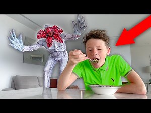 STRANGER THINGS PRANK on LITTLE BROTHER!!