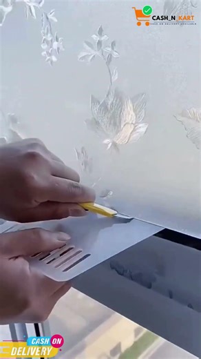 Window Privacy Sticker | Decorative Glass Privacy Film | UV Protection Anti-Glare Window Sticker