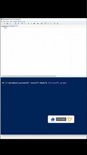 How to install Microsoft Graph #youtubeshorts