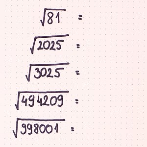 5.9M views · 33K reactions | Master square roots quickly with this easy trick! 易 | Art & Painting | Facebook