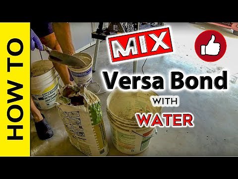 How to: mix VersaBond with water Ratio - easy trick.