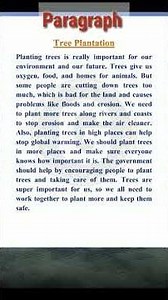 paragraph for tree plantation 👍👍👍👍👍👍👍👍