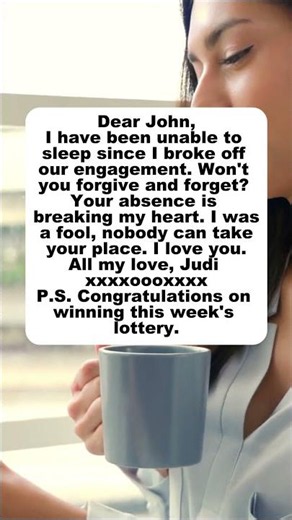 Dear John #lottery #breakup #funny #humor #jokes #story #trending #laugh #memes #classic