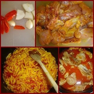 Receita de moamba de galinha com funge e pirão