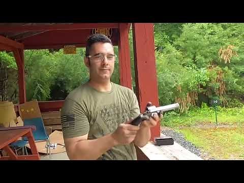 Smith and Wesson model 64 revolver at the range. 38 +P stainless Wheelgun