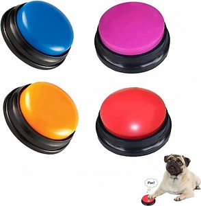 [Hot Item] Voice Recording Button, Dog Buttons for Communication Pet Training Buzzer