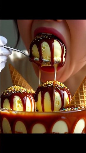 Ice Cream Eating ASMR 🍦 | Extreme Crunchy & Creamy Sounds | Satisfying No Talking Mukbang#shorts