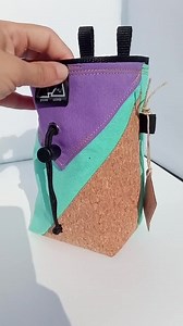 Handcrafted Cork Canvas Chalk Bag With Belt: Rock Climbing, Bouldering. - Etsy
