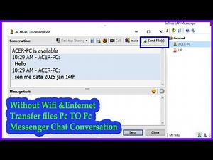 How to transfer Files from PC to PC Softros LAN Messenger/ How to Send Files in LAN Messenger