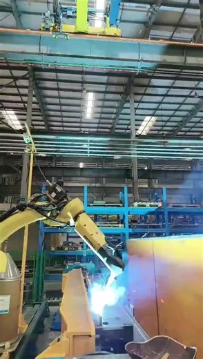 Discover the unmatched accuracy of FANUC robots as they bring cutting-edge technology to life! These state-of-the-art machines seamlessly perform welding on wind energy brackets, guaranteeing robustness and longevity essential for sustainable power infrastructures. With FANUC's precision engineering, each weld is meticulously executed, contributing to the reliability of renewable energy solutions. Embrace the future of sustainable technology with the innovative prowess of FANUC robots. Witness h