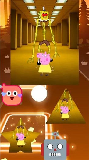 Peppa Pig in Backrooms 😱 Evil SpongeBob Attack!#Backrooms #PeppaPig ##shorts #CreepyCartoon #memes