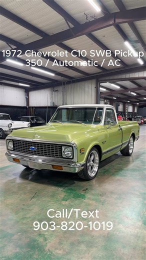 179K views · 1.6K reactions | Beautiful 1972 Chevrolet C10 SWB Pickup! #forsale #chevrolet #pickup #classiccars #classictruck | PC Classic Cars | Facebook