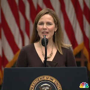 "I love the United States and I love the United States Constitution," Judge Amy Coney Barrett said. "I am truly humbled by the prospect of serving on the Supreme Court." nbc4dc.com/k8hZKH4 | NBC Washington