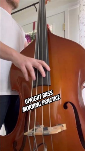 Upright Bass Morning Practice #uprightbass #jazzbass #practice
