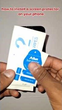 How to install a screen protector on your phone.