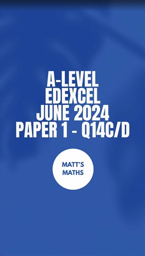 A-Level Maths Edexcel June 2024: Paper 1 Solutions