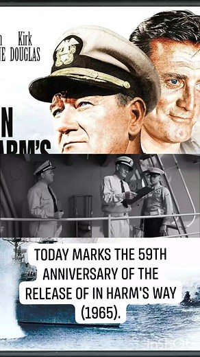 In Harm's Way (1965). JOHN WAYNE AND KIRK DOUGLAS TRUE LEGEND !!!😃😁💪👍👌 #western #war #movie #star #hollywood #legend #actor #cowboy #TheDuke #loveandrespect #theman #friend #johnwayne #jw | Leon Eugene Wayne