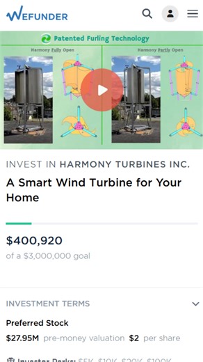 We’re building a home wind solution that’s finally practical—made for real weather, made for everyday homes 🏡💨 We're building it, testing it, and showing real progress. We're almost ready to go from prototype to production. Our WeFunder round is live 🚀 Invest from $200 and help bring energy independence to more homes ✅ | Harmony Turbines