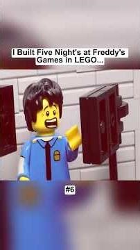 part 6 I Built Five Night's at Freddy's Games in LEGO #legostarwars #lego #legomoc #legofyp