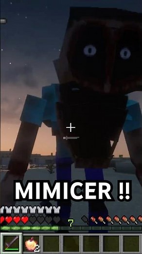 MIMICER mod for Minecraft is so scary 😧 #horror #minecraft #mimicer