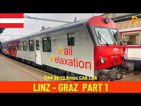 Cab Ride Linz - Selzthal (Linz - Graz Part 1, ÖBB Pyhrnbahn, Austria) train driver's view 4K