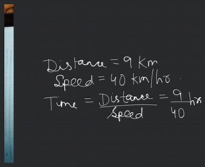 Joel lakes a bus to school. The bus travels at an average speed... | Filo