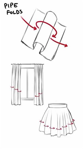 You finally understand how to draw fabric! ✏️