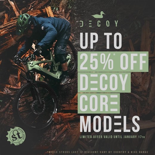 Save up to 25% on DECOY // Crush lap after lap of your favorite trails Holding its own in a stacked field, the DECOY 29 CORE 3 has won Singletrack Editor’s Choice, and we want to make some noise about it. To celebrate, we’re offering up to 25%* off the DECOY and DECOY 29, giving more riders the chance to add one to their fleet. *Discount varies by region | YT Industries | Facebook