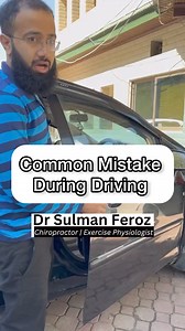 976K views · 10K reactions | Common Mistake while Driving | Driving Posture #tips #foryou #mistake #lifestyle #backpain #trending #viral #health #fitness | Dr Sulman Feroz | Facebook
