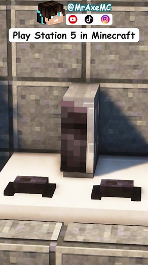Realistic PlayStation 5 in Minecraft: How to Make PS5 in Minecraft