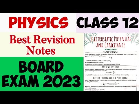 Physics Revision Notes Class 12 For Board Exam 2023 #chemistudious #physicsnotes #physicsformula
