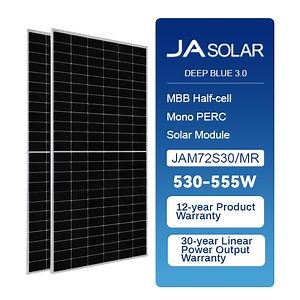 [Hot Item] Ja High Quality in Stock Cheap Solar Power Panel 550W 555W Adding to House Inground Car Charging Station