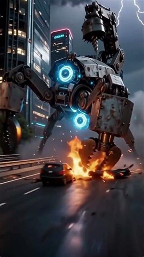 🚨 Giant scorpion vehicle attacks city traffic