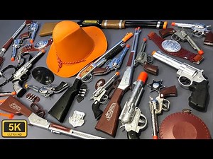 New Cowboys Guns !!! Western Toy Weapons. Wild West Guns (5K)