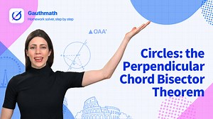 If a diameter is perpendicular to a chord, then it bisects the chord and the two arcs of the chord. Wondering why? Let's hear what Niki said in this video. | Gauth