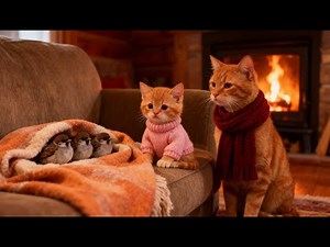 Gingy & Mom Rescue Three Little Birds 🕊️❤️ | Cozy Autumn Story
