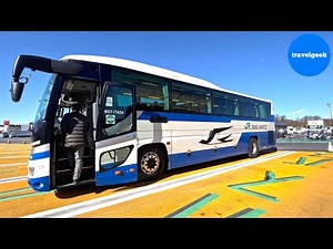 Having Lunch on Japan's Scenic Intercity Bus from Tokyo to Nagoya | Tomei Expressway Bus