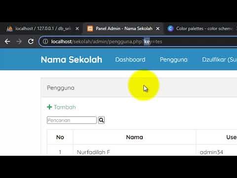 Tutorial Membuat Website Sekolah dengan PHP dan MySQL | Pengguna #5